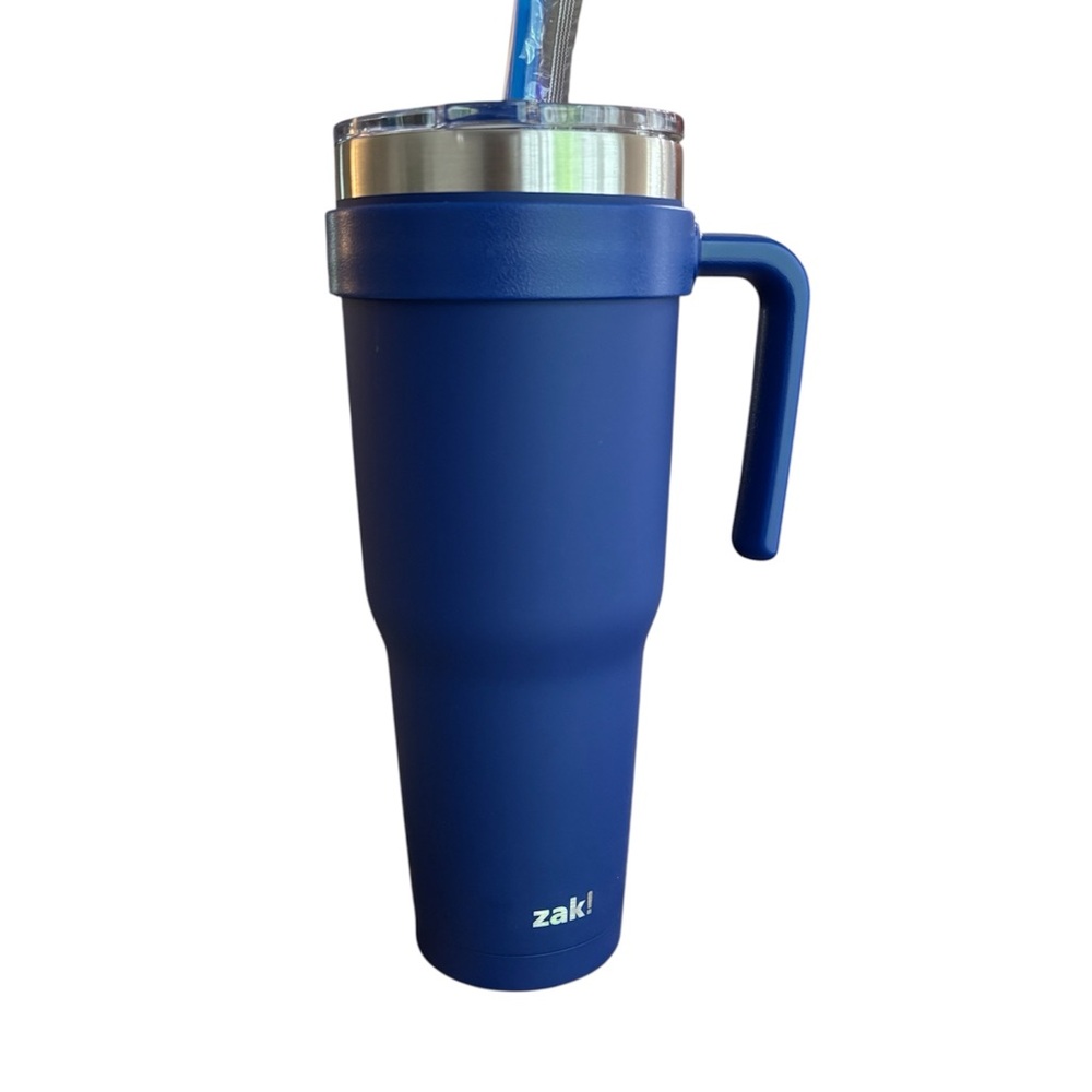 NWOT Zak! Blue Insulated Tumbler with lid 40oz.